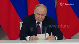 Russia: Russian President Putin holds press conference (2)
