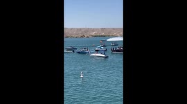 Scary Moment During High-Speed Boat Race