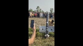 Pakistan claims Indian drone is shot down over village