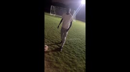 Person falls while attempting to kick ball at PFC Victoria London