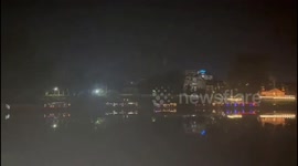 Sirens and blackout after ceasefire violation in Srinagar, India