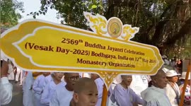 Devotees from across world gather in Bodh Gaya for Buddha Purnima celebrations for world peace in Northern India