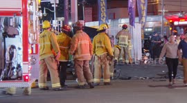 US, Los Angeles: Westlake 2 Pedestrians Trapped Under Car After Crash Graphic Content