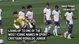 The toughest name (and act) to follow? Cristiano Ronaldo Junior called up to Portugal's under-15s squad