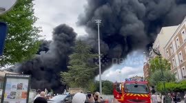 France: Fire Breaks Out at Stadium in Paris Suburbs, Smoke Seen in Distance