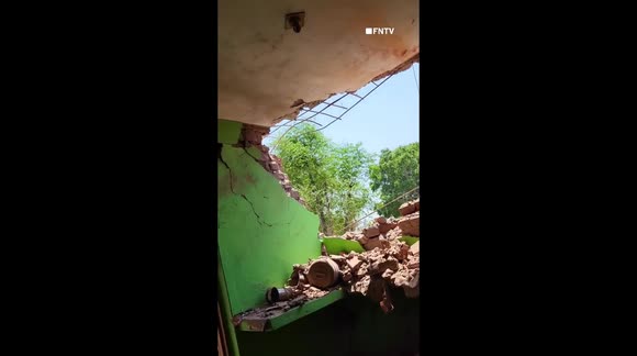 Damage in Jammu Rehari village after Ceasefire Broken in India