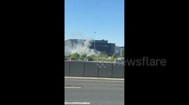 UK: Fire Erupts Near Brent Cross Shopping Mall in London