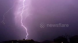 Intense Overnight Lightning from a Severe Thunderstorm in Oklahoma