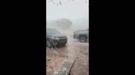 Lovington Hail Storm Pelts Parked Cars