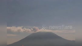 Mexico: Popocatepetl Sends Eight Emissions Into The Sky As Volcano Remains On Alert