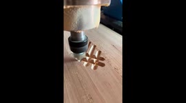 Wood Carving Machine Makes Design