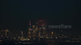 US: Full Flower Moon Rises in New York City