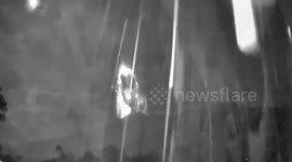 Lava fountain bursts from Kanlaon Volcano during explosive eruption