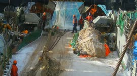 Crew member falls into sea during fishing operation in Sea of Okhotsk, Russia