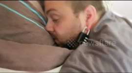 YouTuber pranks boyfriend by putting padlock though flesh tunnel