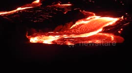Pu'u O'o Volcano lava flow