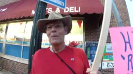 Trump Protester #2 at Clinton Campain Rally Harrisburg, Pa