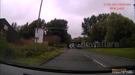 Dangerous overtake leads to near miss with HGV