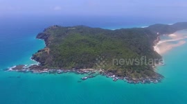 Double island coastline. Queensland, Australia