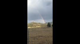 Full rainbow estes park colorado sunday july 31 2016