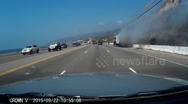 Burning truck