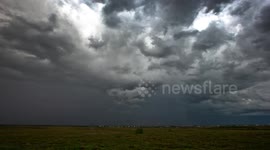 Stunning time-lapse of thunderstorm in Alaska