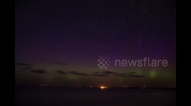 Stunning aurora borealis in Canada