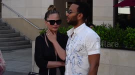 John Legend and model Chrissy Teigen spotted in Beverly Hills, Ca