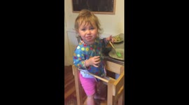 Toddler has a melt down because she's desperate for some bacon