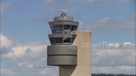 (with live ATC) Rare Saudi Arab Government Boeing 747SP at Zürich-Kloten