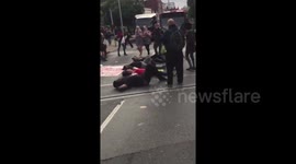 'Black lives matter' protesters block tram lines in Nottingham