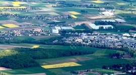 Switzerland: Golden canola fields brighten Swiss town of Nyon as spring arrives