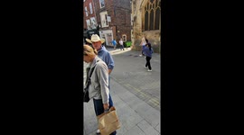 Texan tourist’s strut turns into a perfect street photography moment