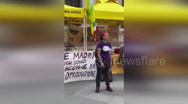 Animal rights activists target food market in Italy