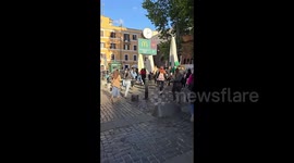 Vatican City: Streets of Vatican city fill up as soon as the white smoke appears over the Sistine Chapel