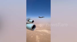 Saudi fighter jets escort President Trump on Air Force One