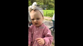 Toddler's adorable rendition of the alphabet will warm your heart
