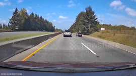 Car Avoids Being Rear Ended