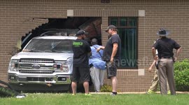 Truck Wrecks Into Region Bank in Paducah Kentucky of McCracken County in the United States