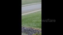 US: Severe Thunderstorm Sweeps Through North Georgia, Bringing Intense Hail