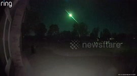 Ring camera captures Eta Aquarids meteor shower in Iowa