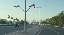 Qatar: US, Qatari flags decorate Doha streets ahead of Trump's visit