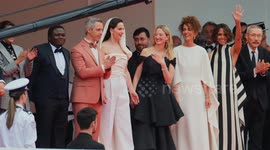 Halle Berry, Juliette Binoche, Jeremy Strong, Payal Kapadia, Alba Rohrwacher, Leïla Slimani, Dieudo Hamadi, Hong Sangsoo , Carlos Reygadas and Jeremy Strong at 2025 Cannes Film Festival