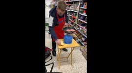 Cooking Burgers at the Supermarket