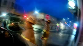 20250514 2nd Alarm Guarantee Trust Apartment Building Fire  24 East 3rd Mount Carmel Helmet Camera