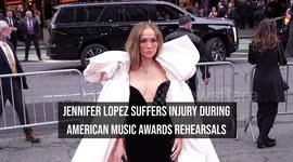 Jennifer Lopez suffers injury during American Music Awards rehearsals