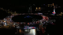Syria: Supporters rally in Damascus following President al-Shara’s national address