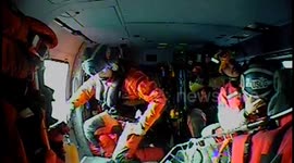 Coast Guard Aircrews Rescue Four Injured Men From Water Tower