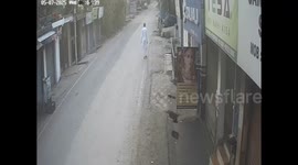 Saved by Seconds’: CCTV Captures Terrifying Moment of Pakistani Shelling in Poonch