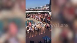 Moment passengers party on luxury cruise hours before grandfather was